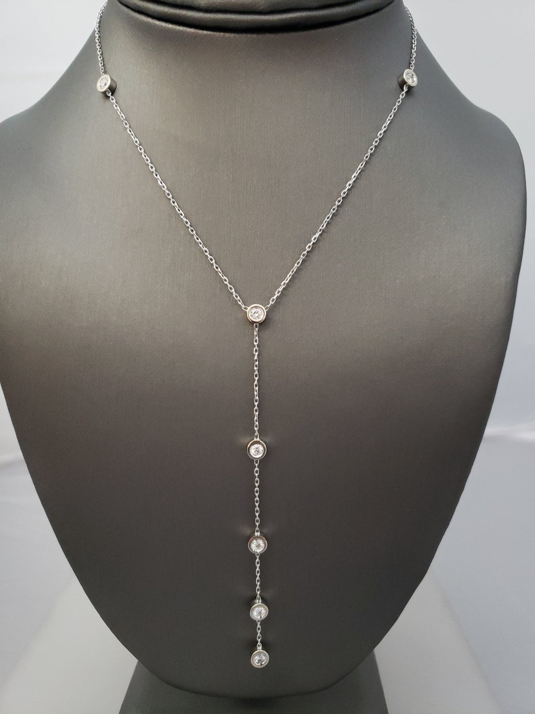 Gucci 18k White Gold .56CTW Diamond Necklace - Elite Fine Jewelers