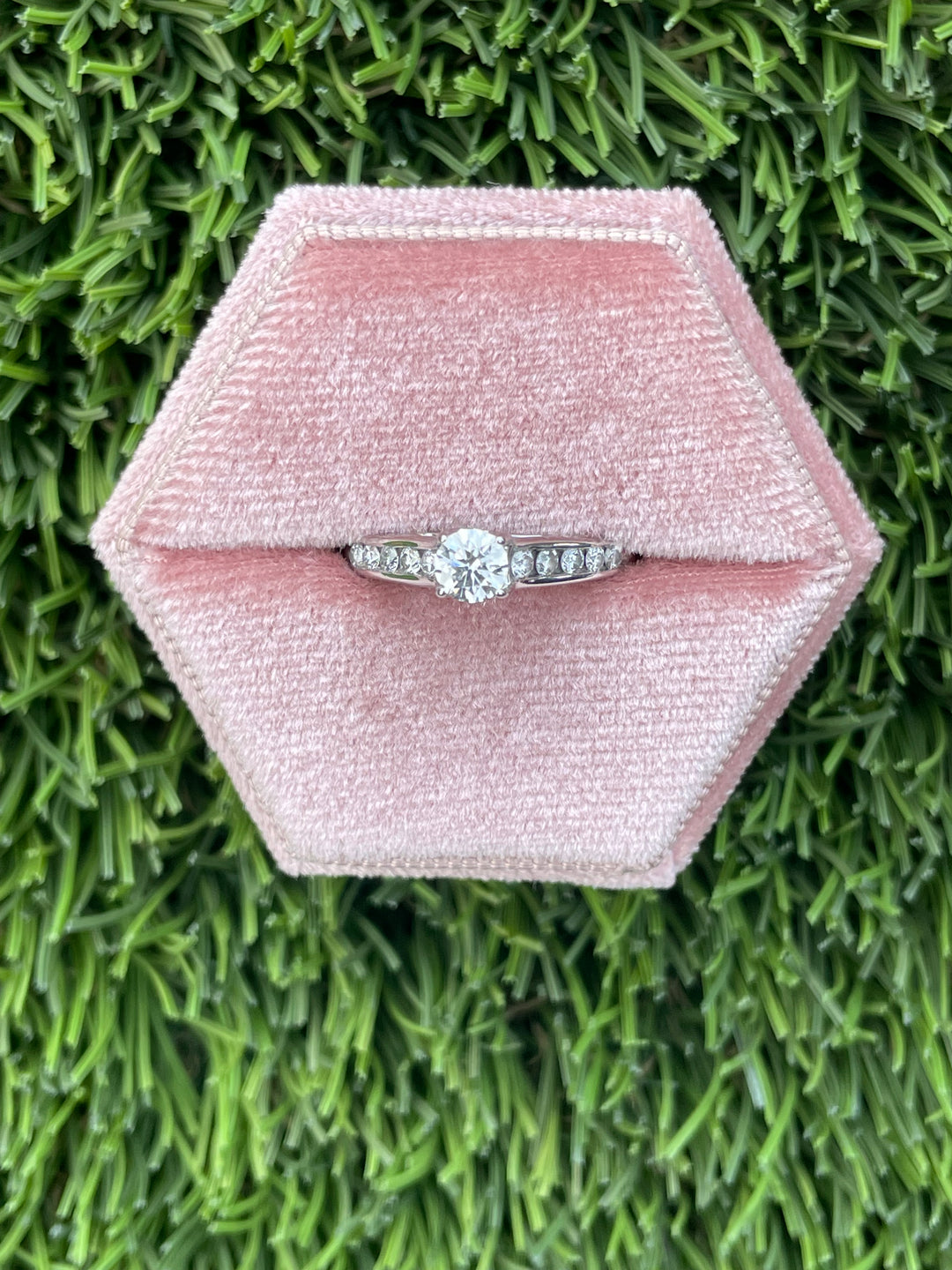 0.66 Carat EGL Certified Diamond Engagement Ring