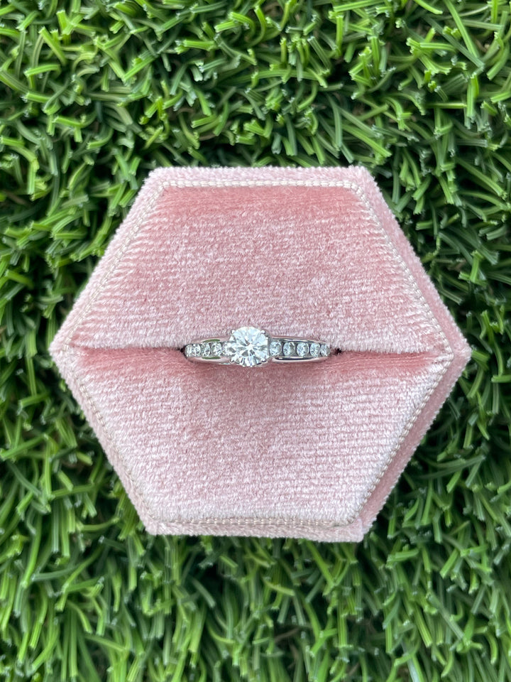 0.66 Carat EGL Certified Diamond Engagement Ring