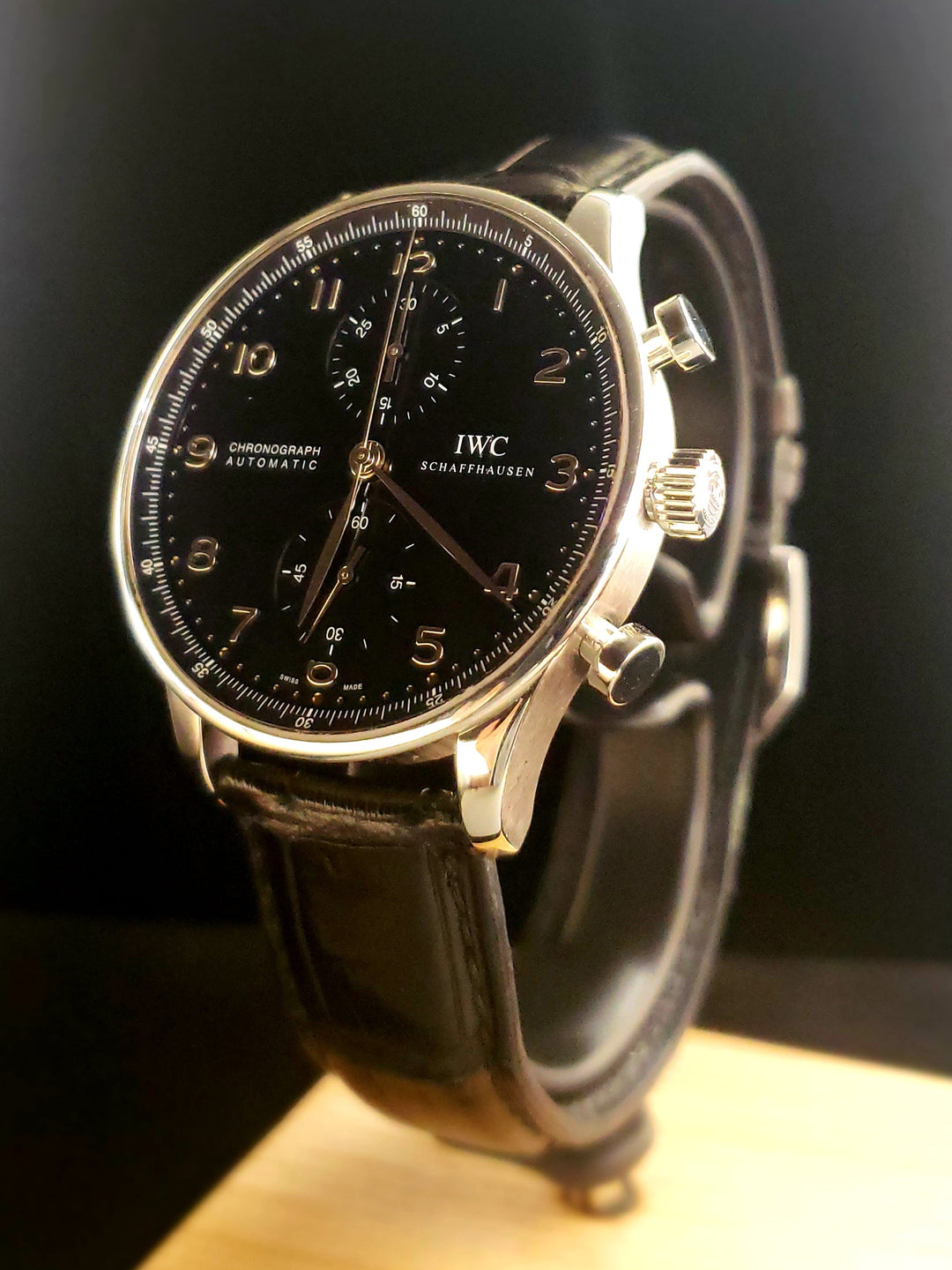 IWC Portuguese Chronograph with Box and Papers - Elite Fine Jewelers