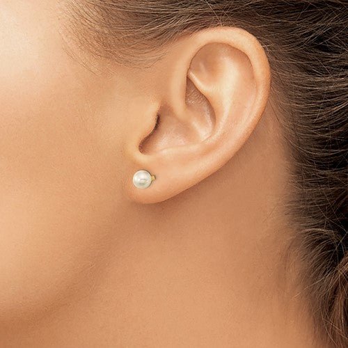 Kids 14K Yellow Gold Birthstone Stud Screwback Earrings - Elite Fine Jewelers