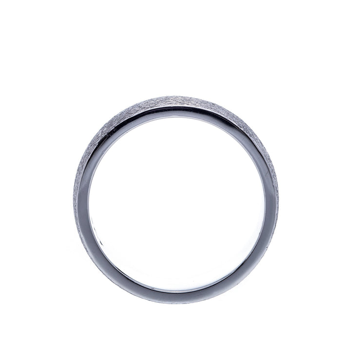 Mens Platinum Flat Matte Wedding Band - Elite Fine Jewelers