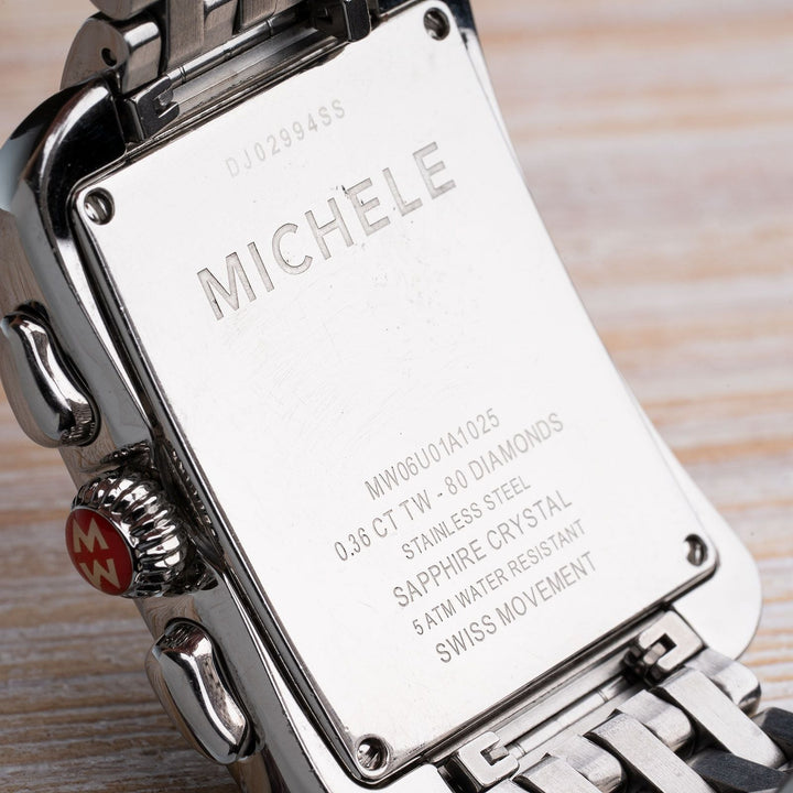 Michele Deco Moderne II Diamond Chronograph Watch - Elite Fine Jewelers
