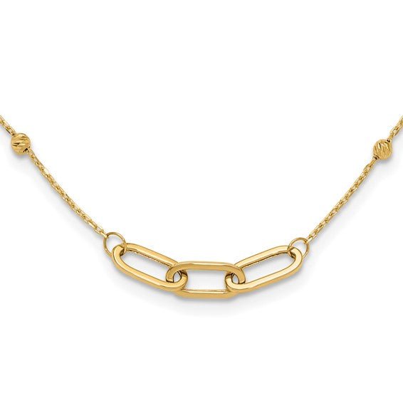 Paperclip Necklace 14K Yellow Gold - Elite Fine Jewelers