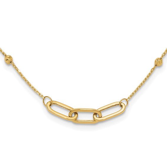 Paperclip Necklace 14K Yellow Gold - Elite Fine Jewelers