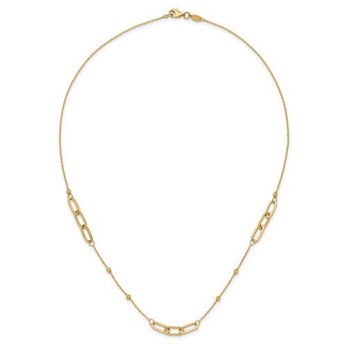 Paperclip Necklace 14K Yellow Gold - Elite Fine Jewelers