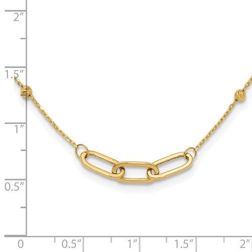 Paperclip Necklace 14K Yellow Gold - Elite Fine Jewelers
