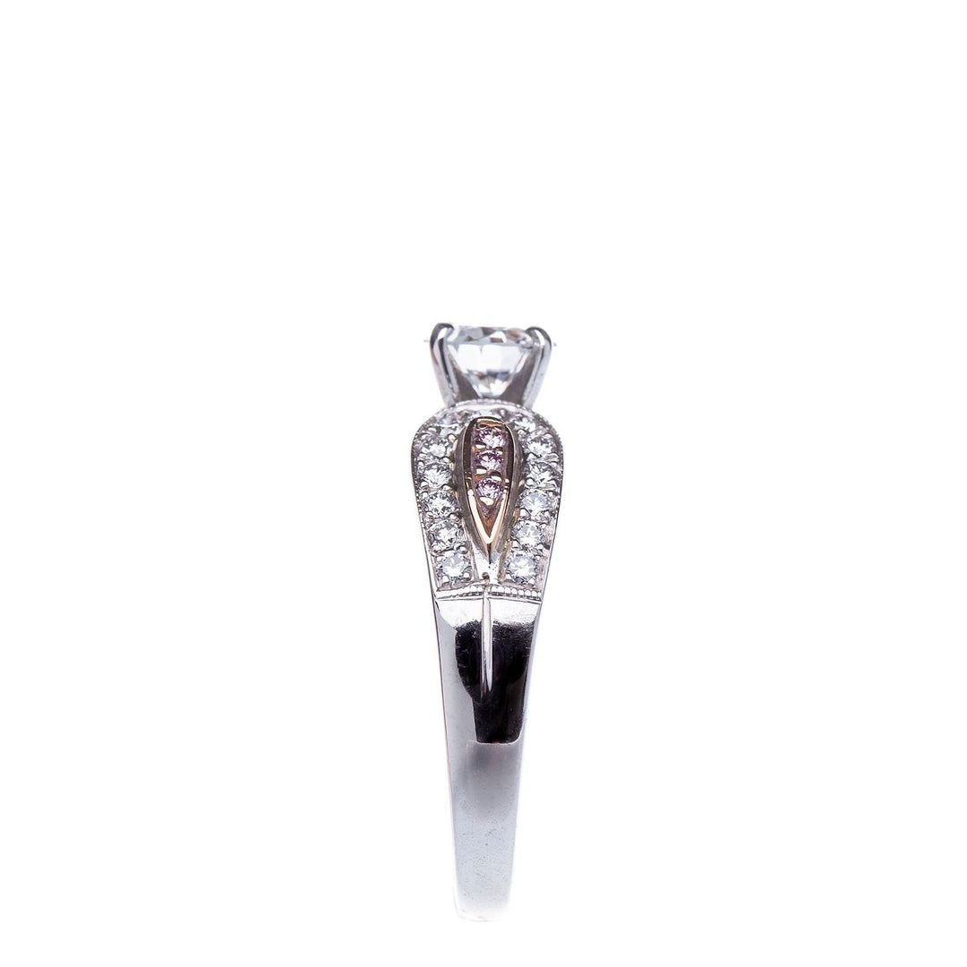 Pink and White Diamond Engagement Ring - Elite Fine Jewelers