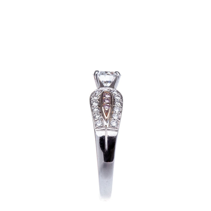 Pink and White Diamond Engagement Ring - Elite Fine Jewelers