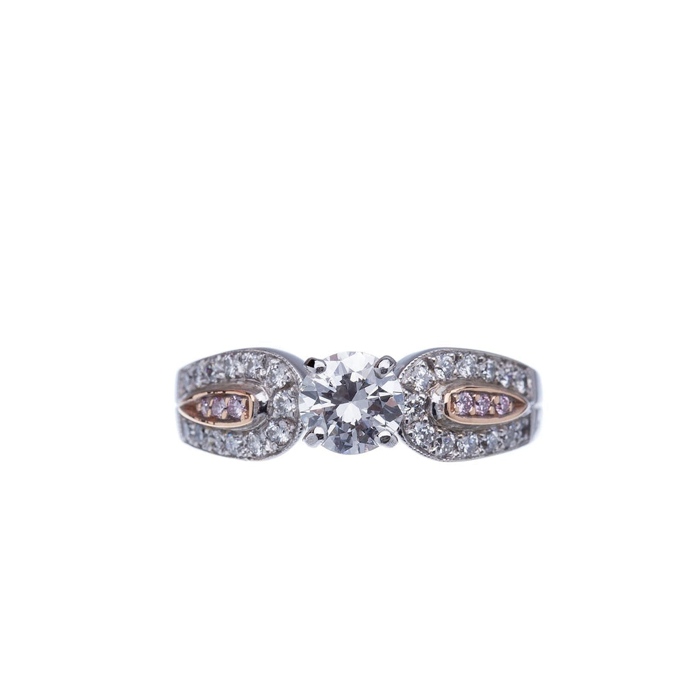 Pink and White Diamond Engagement Ring - Elite Fine Jewelers