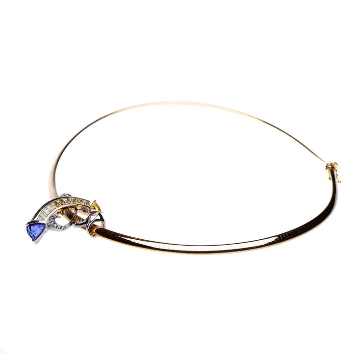 Stunning 18Kt Gold Diamond and Gemstone Custom Necklace - Elite Fine Jewelers