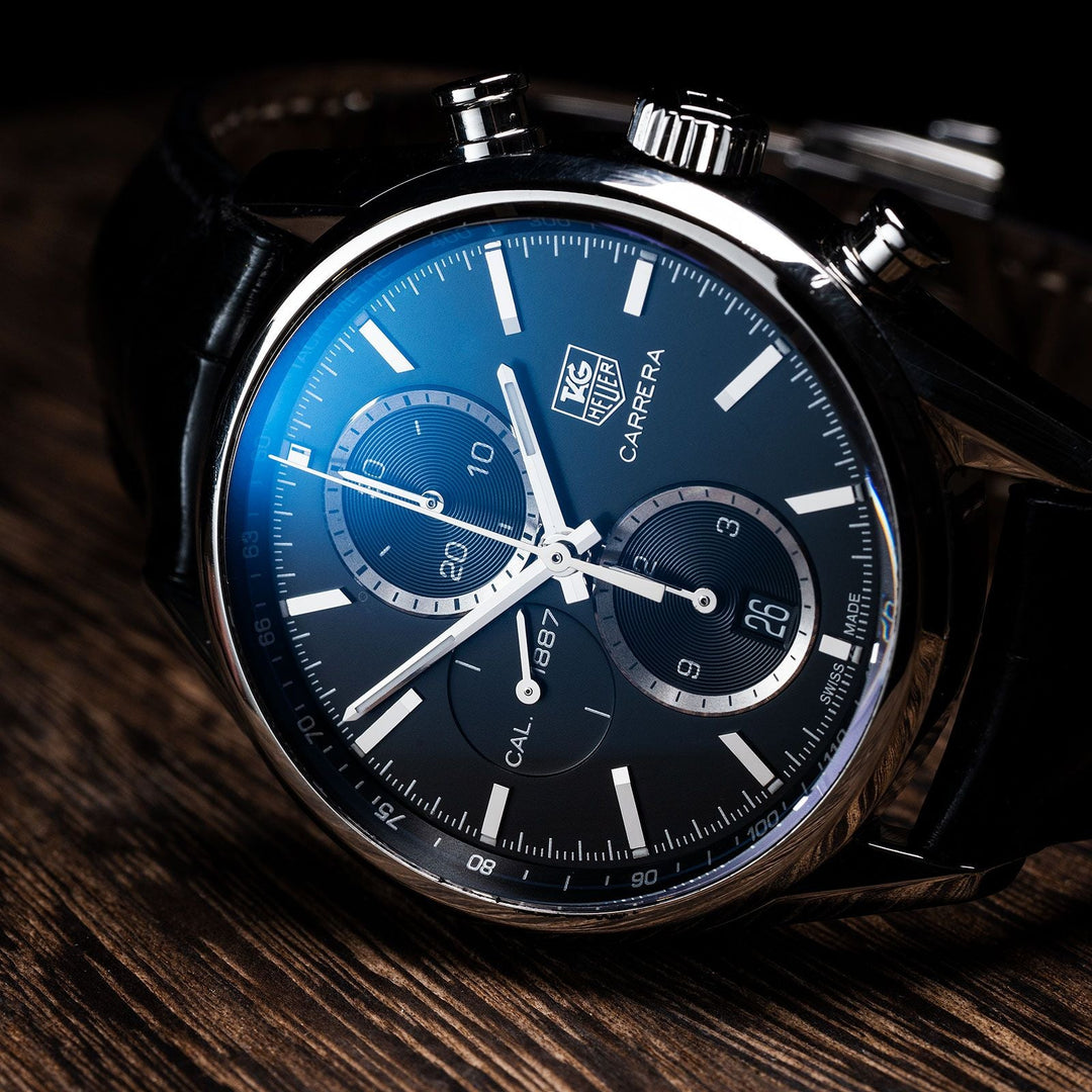 Tag Heuer Carrera Leather Watch - Elite Fine Jewelers