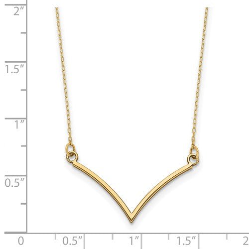 V Necklace 14K Gold - Elite Fine Jewelers