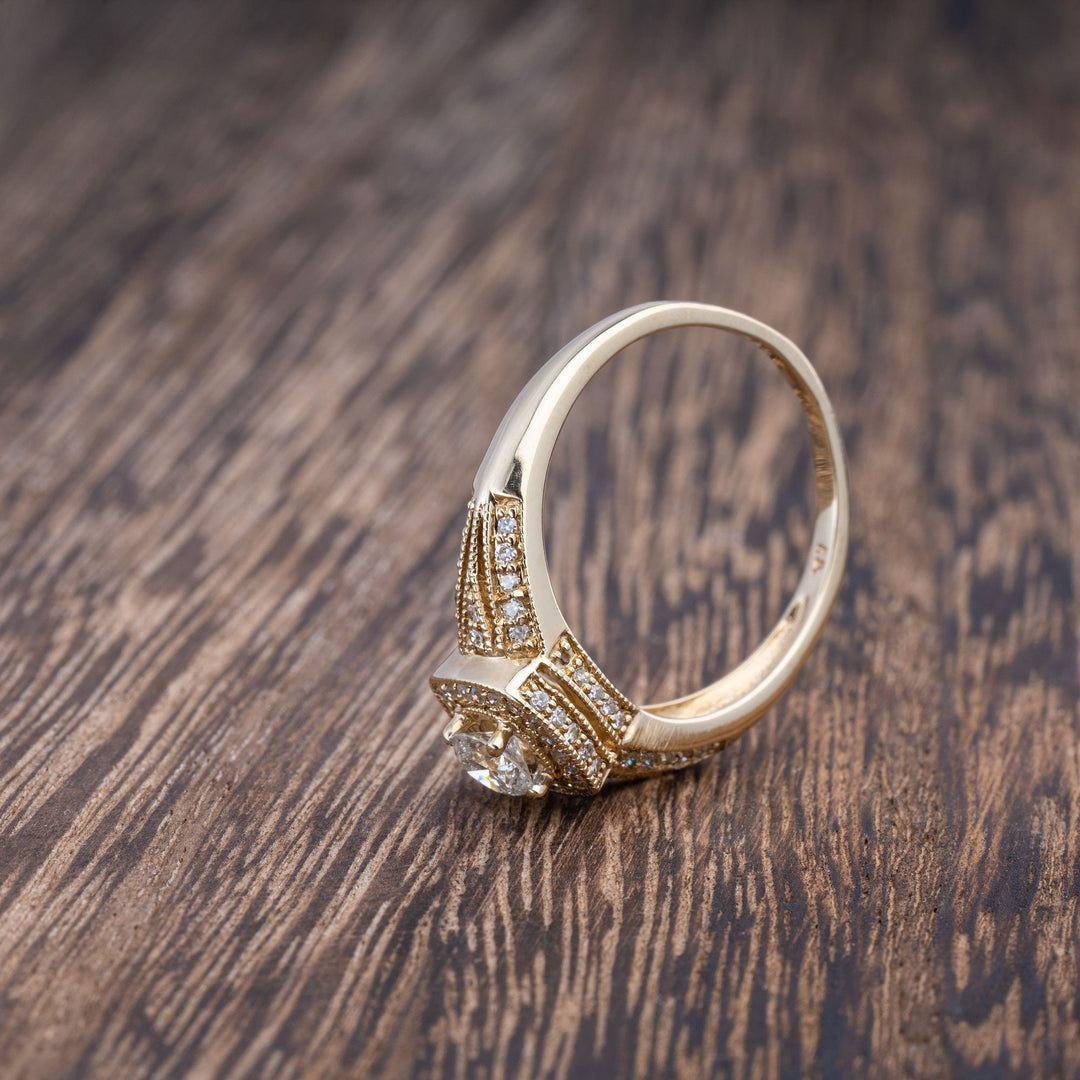 Yellow Gold Engagement Ring Under $1000 - Elite Fine Jewelers
