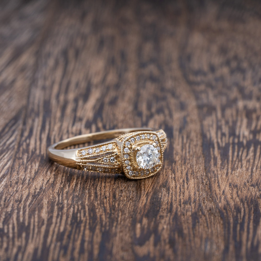 Yellow Gold Engagement Ring Under $1000 - Elite Fine Jewelers